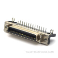 Гнездовой разъем SCSI 1,27 мм, DIP 90°, 50P